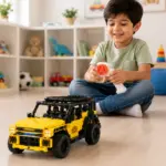 Remote Control Land Rover Building Block Car