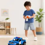 Remote Control Building Block Police Car – Raptor 1:16 Scale 403-Piece RC Toy 5 Remote Control Building Block Police Car
