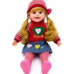 Premium Bright Red Doll – English 5-Melody Movement Interactive Doll 5 Premium Bright Red Doll