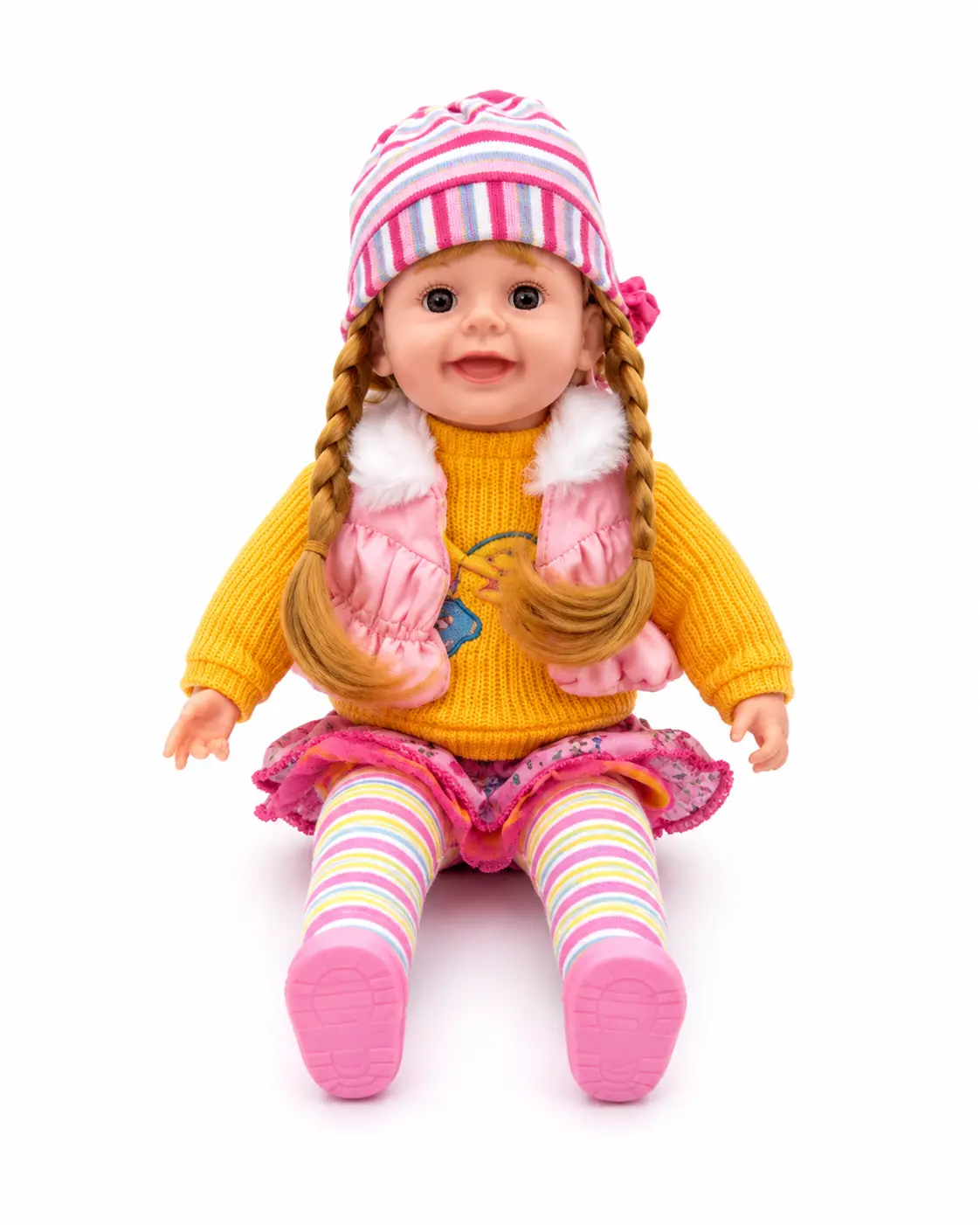 Premium Pink Doll – English 5-Tone Movement Interactive Doll