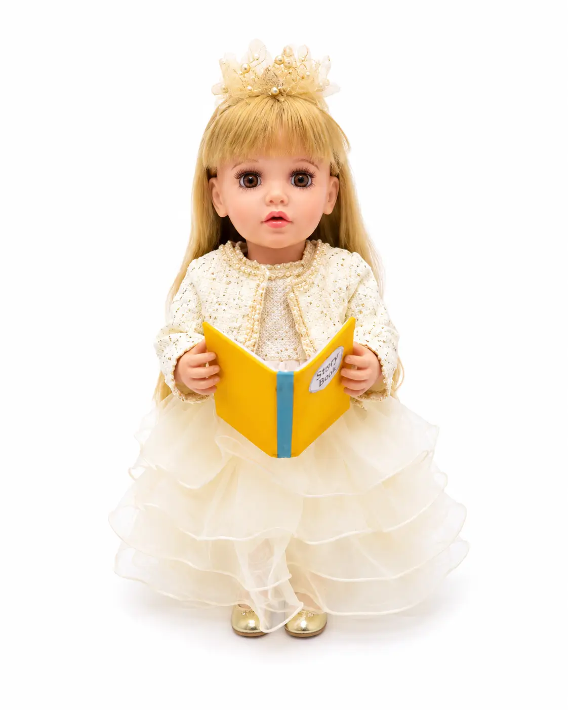 Talking Doll Off-White Arabic – Head-Shaking & Remote Control Interactive Doll
